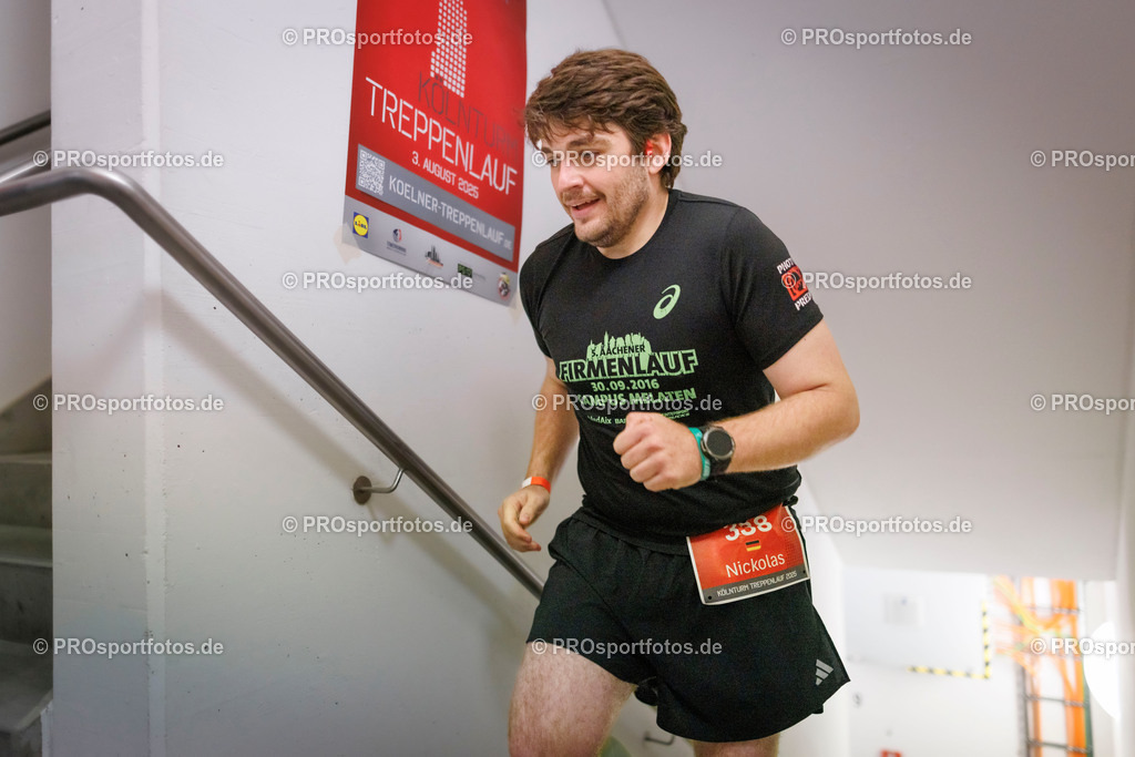 KölnTurm Treppenlauf; Köln, 03.08.2025 | Impressionen vom KölnTurm Treppenlauf am 03.08.2025 in Köln (Nordrhein-Westfalen). 