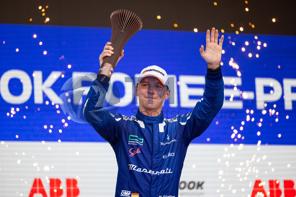 Trainproduction-20230715-0071 | ROME, ITALY,15.Jul.23 - MOTORSPORTS, FORMULA E - Hankook Rome E-Prix, Circuito Cittadino dell-EUR. Image shows Maximilian Guenther (GER / Maserati).  Photo: Trainproduction / Matthias Trinkl