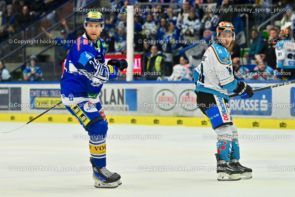 EC IDM Wärmepumpen VSV vs. STEINBACH BLACK WINGS LINZ  | #26 VAN NES Guus EC VSV, #18 Ograjensek Ken BLACK WINGS LINZ, EC IDM Wärmepumpen VSV vs. STEINBACH BLACK WINGS LINZ , EC IDM Wärmepumpen VSV vs. STEINBACH BLACK WINGS LINZ  am 28.01.2025 in Villach (Stadthalle Villach), Austria, (Photo by Bernd Stefan)