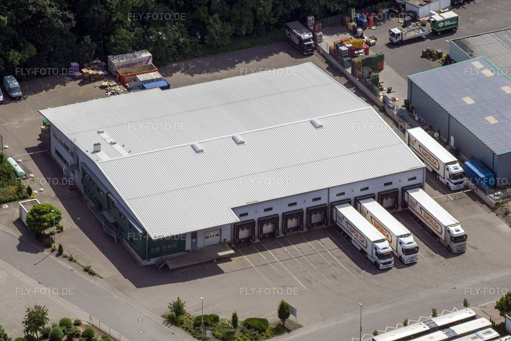 Luftbild: Industriegebiet Am Gäswald Spedition Iberia in Herxheim bei Landau im Bundesland Rheinland-Pfalz in Deutschland. Foto: IMG_11316.jpg vom 14.06.2008 durch Werner Riehm/FLY-FOTO.de