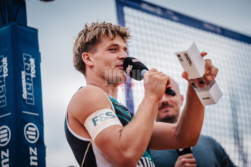 Beachvolleyball | Männer | Allianz German Beach Tour 2025 | Tourstop München | 06.07.2025 | Luis Kubo im Interview