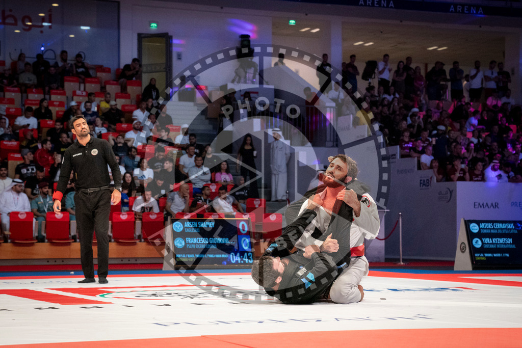 20231107PBB5945 | Fighters compete during the AJP World Master Championship in the Mubadala Arena in Abu Dhabi, Arab United Emirates, on November 7, 2023.