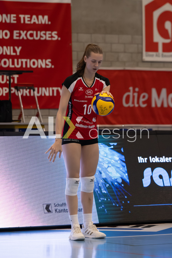 Volleyball I Frauen I Saison 2025-2026 I Volleyball NLA | Women I Round 16 I VC Kanti Schaffhausen - Viteos NUC I 31.01.2026 | 10 Maelle Corbach (CH) (VC Kanti Schaffhausen) – Diagonal - Realisiert mit Pictrs.com