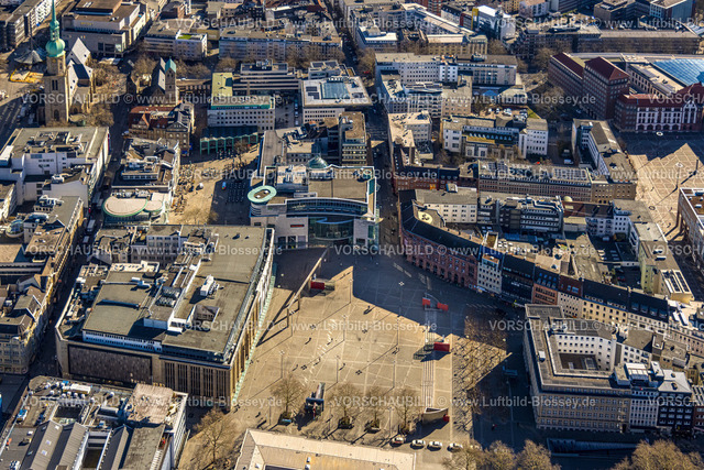 Dortmund250300371 | Luftbild, City mit Geschäftszentrum Hansa-CarrÃ© mit Sportscheck, Platz Alter Markt und Hansaplatz, City, Dortmund, Ruhrgebiet, Nordrhein-Westfalen, Deutschland