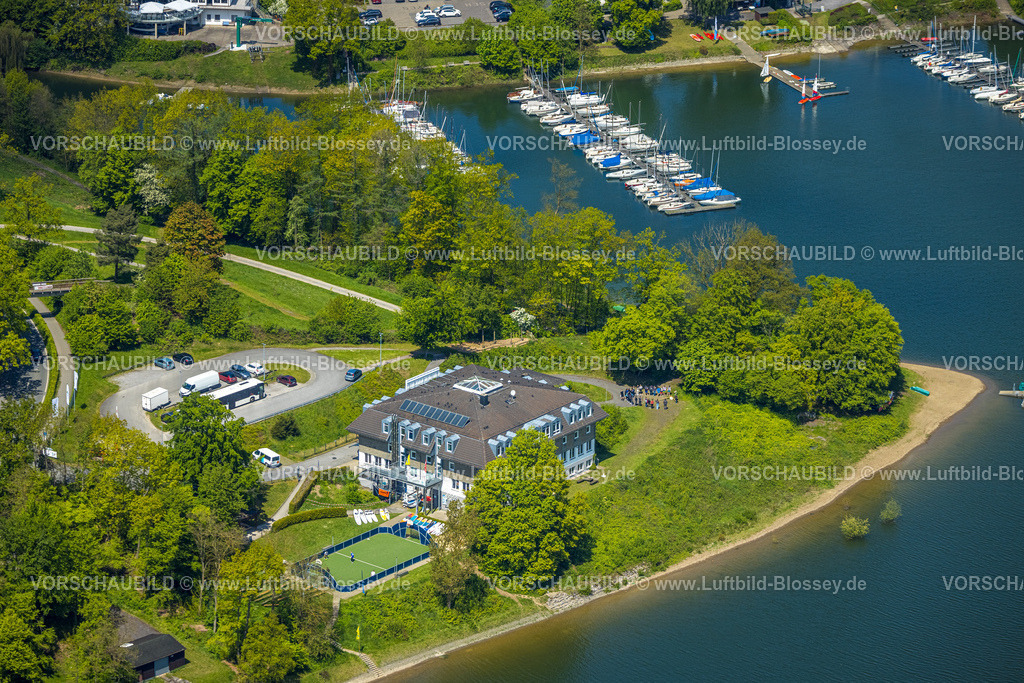 Sundern230505325 | Luftbild, DJH Jugendherberge Sorpesee, Surf Center, Sportplatz, Langscheid, Sundern, Sauerland, Nordrhein-Westfalen, Deutschland