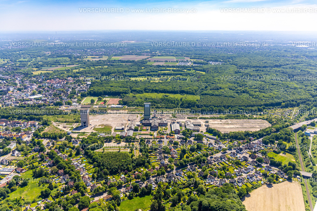 Gelsenkirchen250507063 | Luftbild, Neue Zeche Westerholt, neues Quartier für klimagerechtes Arbeiten und Wohnen, DSK Bergwerk Lippe, Hassel, Gelsenkirchen, Ruhrgebiet, Nordrhein-Westfalen, Deutschland