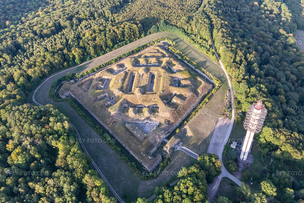 Aerial view: Fragments of the citadel fortification 