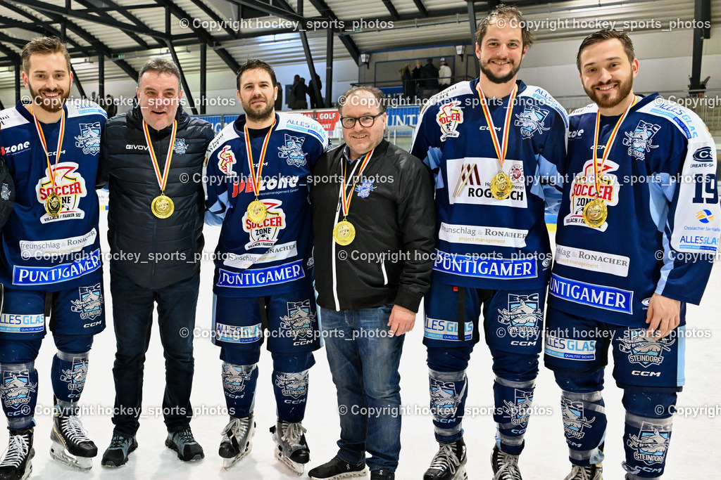 ESC Steindorf vs. EHC Althofen 8.3.2024 | ESC Steindorf vs. EHC Althofen 8.3.2024, ESC Steindorf vs. EHC Althofen Meisterfeier am 08.03.2024 in Steindorf (Ossiachersee Halle), Austria, (Photo by Bernd Stefan)