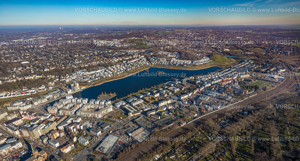 Dortmund230200672 | Luftbild, Phoenix-See, Hörde, Dortmund, Ruhrgebiet, Nordrhein-Westfalen, Deutschland