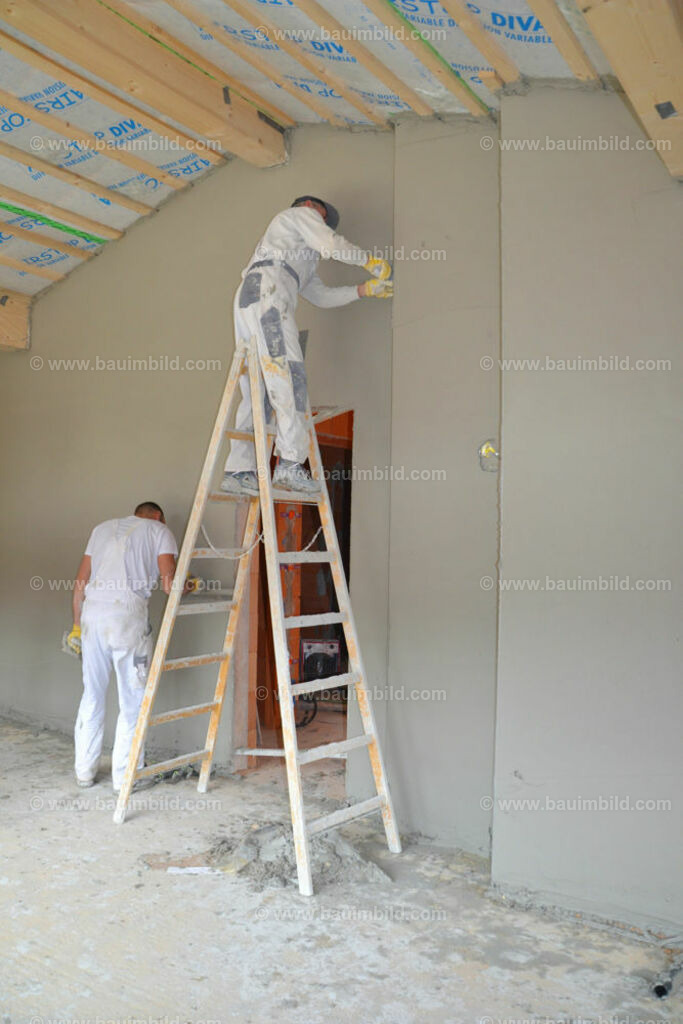 bib-lg18-putzarbeiten-0057 | Nach LV-Leistungsgruppen sortierte Detailfotos über den Bau eines Hauses. Alle Hausbau-Bilder direkt vom Urheber und Autor der Website Haus-Selber-Bauen.com