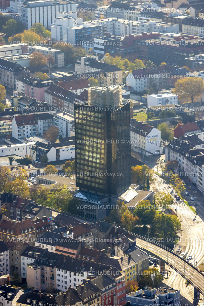 Hagen221015920 | Luftbild, Hochhaus der Arbeitsagentur, Körnerstraße, Mittelstadt, Hagen, Ruhrgebiet, Nordrhein-Westfalen, Deutschland