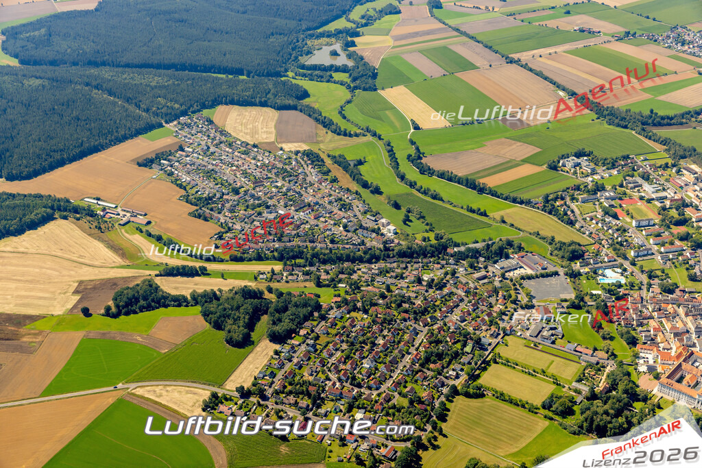 Das Luftbild zeigt :  Waldsassen - Die Luftaufnahme wurde 2023 vom UL-Flugzeug aus erstellt ( keine Drohne ) - Hochauflösende Luftaufnahme - Für grossformatige Ausdrucke geeignet. Die Geschenkidee !Mit Lizenz und Bildrechte bestellbar