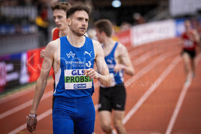 Deutsche Leichtathletik-Hallenmeisterschaften; Dortmund, 28.02.2026 | Marius Probst (TV Wattenscheid 01, 573), 1500m; Deutsche Leichtathletik-Hallenmeisterschaften am 28.02.2026 in der Helmut-Körnig-Halle in Dortmund. 