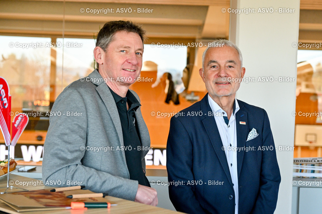 ASVÖ_ Pressekonferenz Spendentool_ 05.03.2026-8 | 05.03.2026, GRAZ, AUT, ASVÖ, Pressekonferenz Spendentool, Wie ermöglichen Spenden, im Bild Peter Reichl (Präsident ASVÖ Österreich), Michael Horvath, (Vize Präsident ASVÖ Steiermark)© ASVÖ Steiermark/Dostal - Realisiert mit Pictrs.com