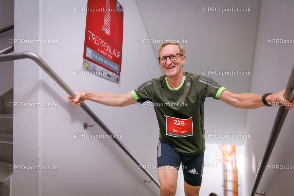 KölnTurm Treppenlauf; Köln, 03.08.2025 | Impressionen vom KölnTurm Treppenlauf am 03.08.2025 in Köln (Nordrhein-Westfalen). 