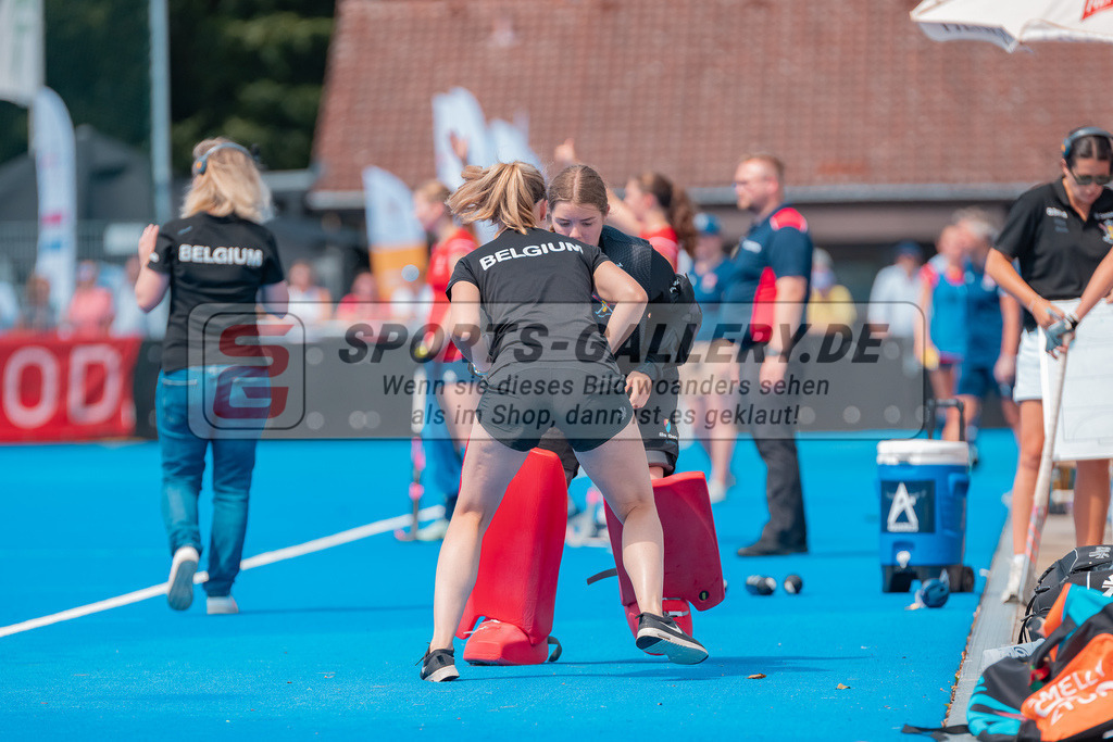 HK_20230715_102620 | Euro Hockey WU18 SF1 Belgium vs England Championship Girls & Boys am 15.7.2023 CHTC , Krefeld ,