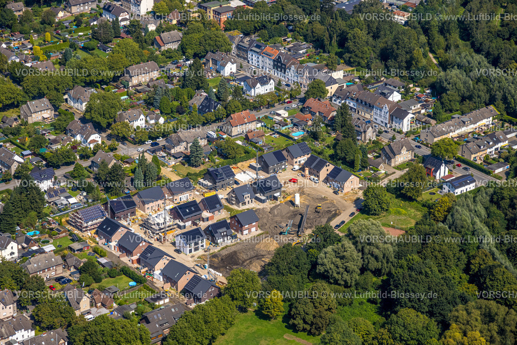 Gladbeck240806671 | Luftbild, Baustelle mit Neubaugebiet Einfamilienhäuser Elisabeth-Selbert-Weg, Johowstraße, Rentfort, Gladbeck, Ruhrgebiet, Nordrhein-Westfalen, Deutschland
