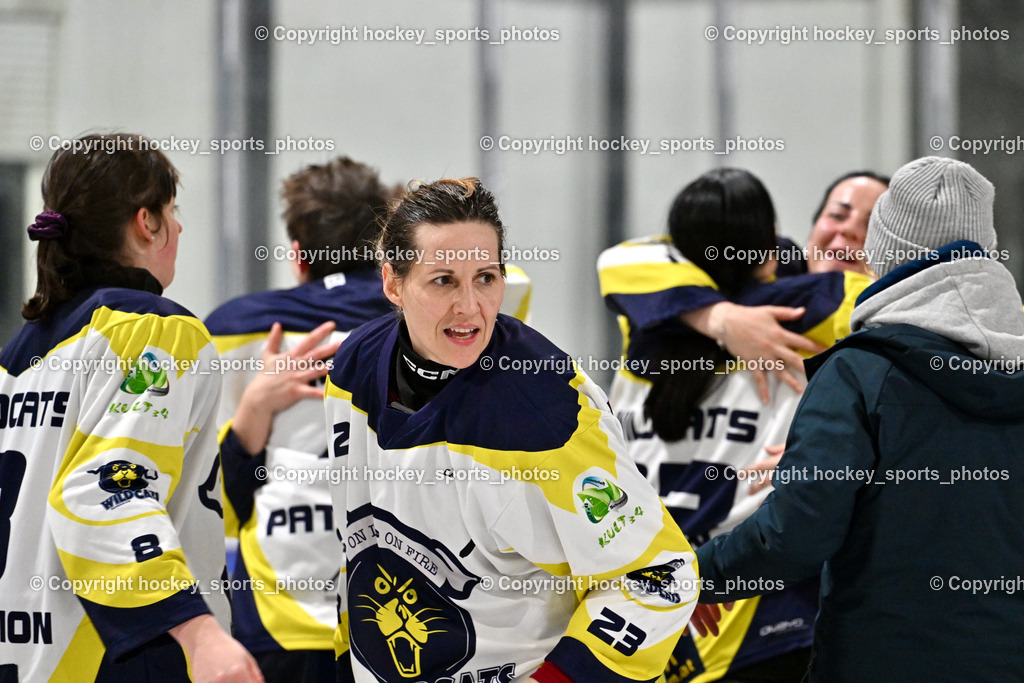 WILDCATS PATERNION & Lady Hawks Siegerehrung-Meisterfeier | #23 Stuppnig Iris WILDCATS PATERNION, Jubel Wildcats Paternion Mannschaft, WILDCATS PATERNION &amp; Lady Hawks Siegerehrung-Meisterfeier, WILDCATS PATERNION &amp; Lady Hawks Siegerehrung-Meisterfeier am 12.03.2025 in Steindorf (Ossiachersee Halle), Austria, (Photo by Bernd Stefan)