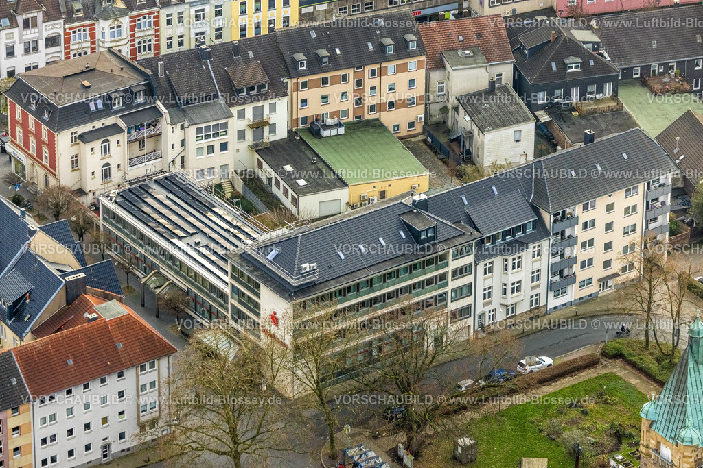 Hattingen251200336 | Luftbild, Sparkasse Hauptstelle Hattingen und Wohngebiet, Hattingen, Ruhrgebiet, Nordrhein-Westfalen, Deutschland