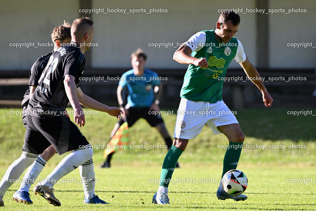 WSG Radenthein vs. URC Thal Assling | #72 Jasmin Dindic URC Thal Assling, #7 Miljan Urosevic WSG Radenthein, WSG Radenthein vs. URC Thal Assling, WSG Radenthein vs. URC Thal Assling am 30.05.2025 in Radenthein (Sportplatz Radenthein), Austria, (Photo by Bernd Stefan)