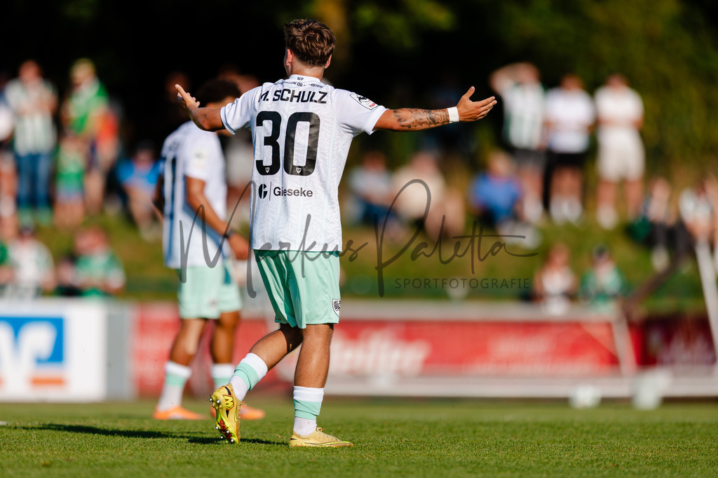 Testspiel, Saison 2026/27: SC Preußen Münster - Kickers Emden | Billerbeck, 10.07.2026: Testspiel, SC Preußen Münster gegen Kickers Emden auf der Anlage des DJK Billerbeck in Billerbeck. Foto: sportfotografie.ms | Markus Paletta - Realisiert mit Pictrs.com