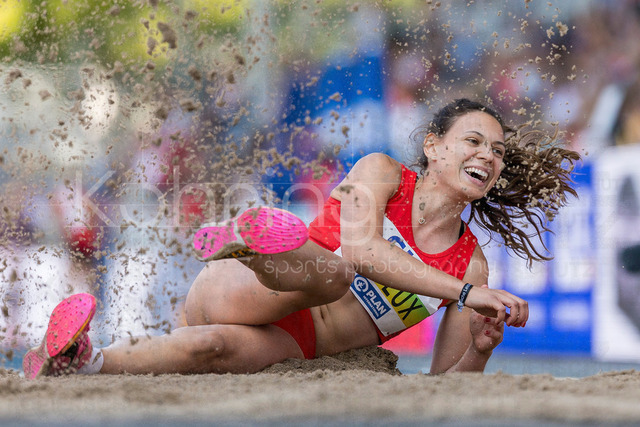 Deutsche Leichtathletik-Meisterschaften; Bochum-Wattenscheid, 25.07.2026 | Caroline Joyeux (LG Nord Berlin), Dreisprung; Deutsche Leichtathletik-Meisterschaften am 25.07.2026 im Lorheide-Stadion, Bochum-Wattenscheid (Nordrhein-Westfalen).
