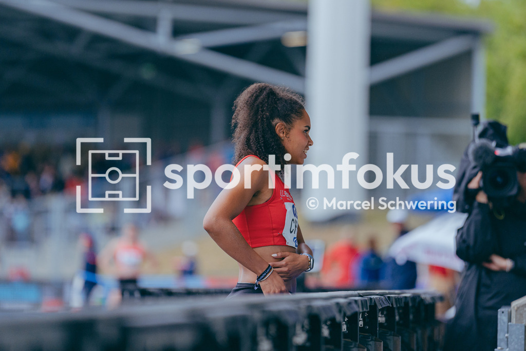 Deutsche Meisterschaften der Frauen und Männer 2026 | Tabea Christ, LG Brillux Münster, Weitsprung, Deutsche Meisterschaften der Frauen und Männer 2026, Lohrheidestadion Bochum-Wattenscheid, 26.07.2026. Foto: Marcel Schwering / sportimfokus - Realisiert mit Pictrs.com