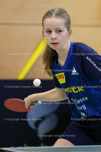 2023.12.17_tsvvslang_0344 | Langstadt, Babenhausen 17.12.2023  Tischtennis Damen 2. Bundesliga TSV Langstadt -  TTC Langen 1950 v.l., Sophie Krießbach (2.Bundesliga TSV 1909 e.v. Langstadt) konzentriert
 - Realisiert mit Pictrs.com