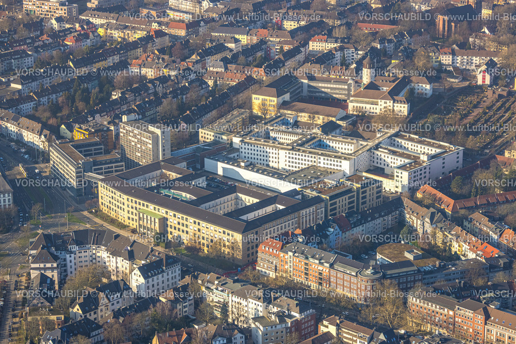 Essen260100865 | Luftbild, Justizvollzugsanstalt und Amtsgericht, Rüttenscheid, Essen, Ruhrgebiet, Nordrhein-Westfalen, Deutschland