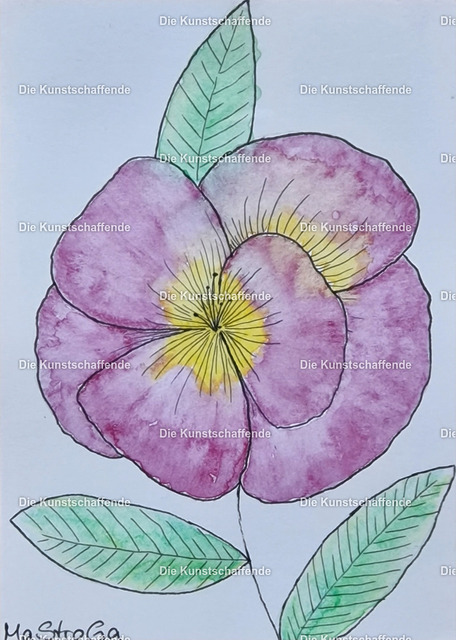 MaStroGa-093355 | Kunstdruck von handgemalter Postkarte. | Art print from hand painted postcard. - Realisiert mit Pictrs.com