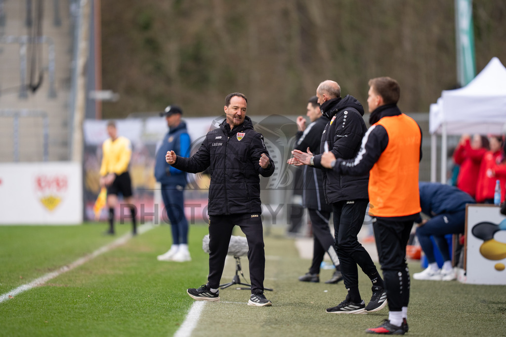 VfB Stuttgart II vs. TSG Hoffenheim II, Fussball, 3. Liga, 26. Spieltag, 15.03.2026 | Nico Willig (Trainer VfB Stuttgart II),VfB Stuttgart II vs. TSG Hoffenheim II, Fussball, 3. Liga, 26. Spieltag, 15.03.2026Foto: photosbyphips/Philip Ziegler