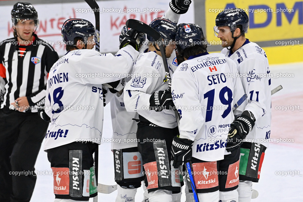 EC KAC Future Team vs. Die Adler Kitzbühl 7.10.2023 | EC KAC Future Team vs. Die Adler Kitzbühl 7.10.2023, EC KAC Future Team vs. Die Adler Kitzbühl am 07.10.2023 in Klagenfurt (Messehalle Klagenfurt), Austria, (Photo by Bernd Stefan)