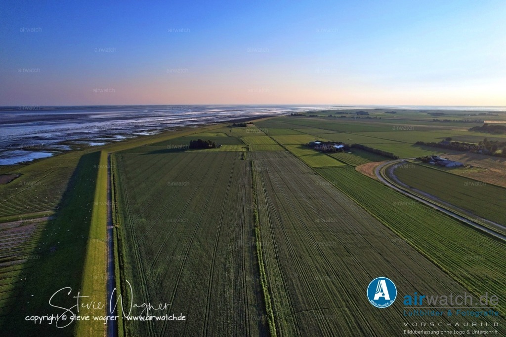 Luftbild Nordstrand, Suederhafen, An de Wehl, Evensbüller Chaussee, Husumer Bucht | Luftbild Nordstrand, Suederhafen, An de Wehl, Evensbüller Chaussee, Husumer Bucht
