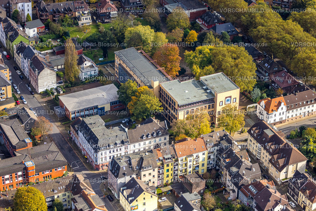 Herne241015682 | Luftbild, Haranni Gymnasium und Sporthalle, Herne-Mitte, Herne, Ruhrgebiet, Nordrhein-Westfalen, Deutschland