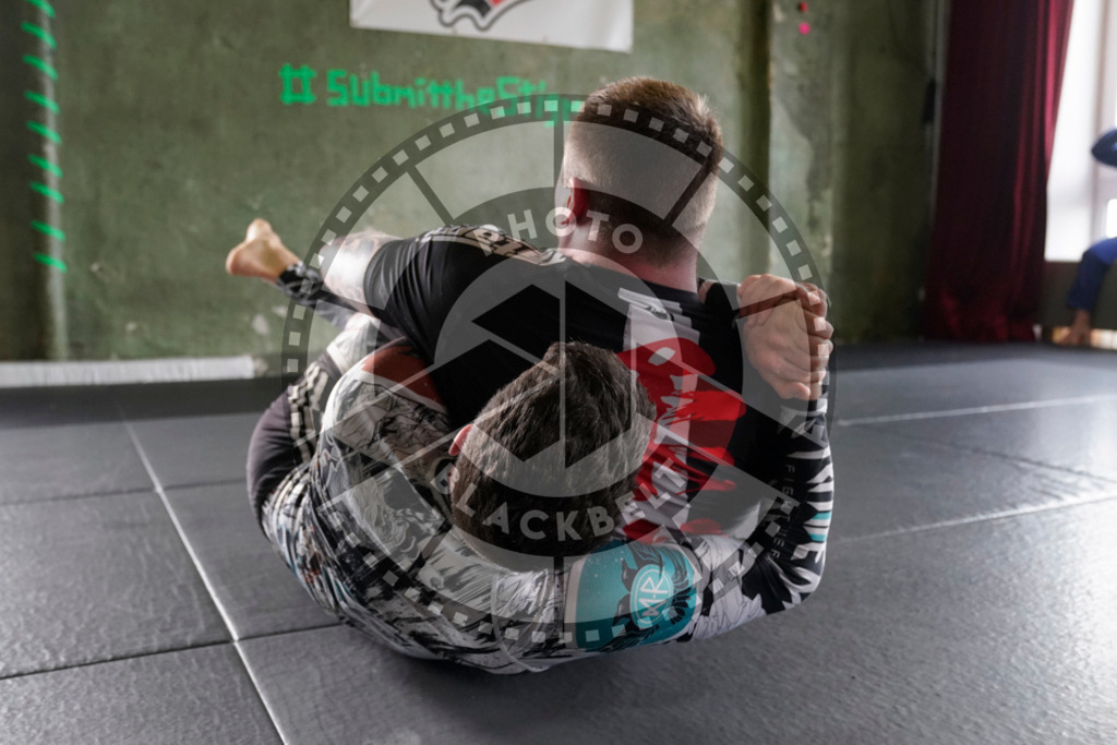 20240413PBB6302 | Fighters compete during the Grapplethon 24hours of rolling for a reason in Hamburg, Germany, on April 13, 2024.