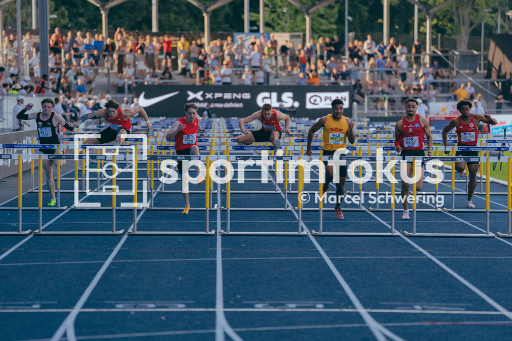 Deutsche Meisterschaften der Frauen und Männer 2026 | Lukas Kleinschrodt, LG Brillux Münster, 110 Meter Hürden, Finale, Deutsche Meisterschaften der Frauen und Männer 2026, Lohrheidestadion Bochum-Wattenscheid, 25.07.2026. Foto: Marcel Schwering / sportimfokus - Realisiert mit Pictrs.com