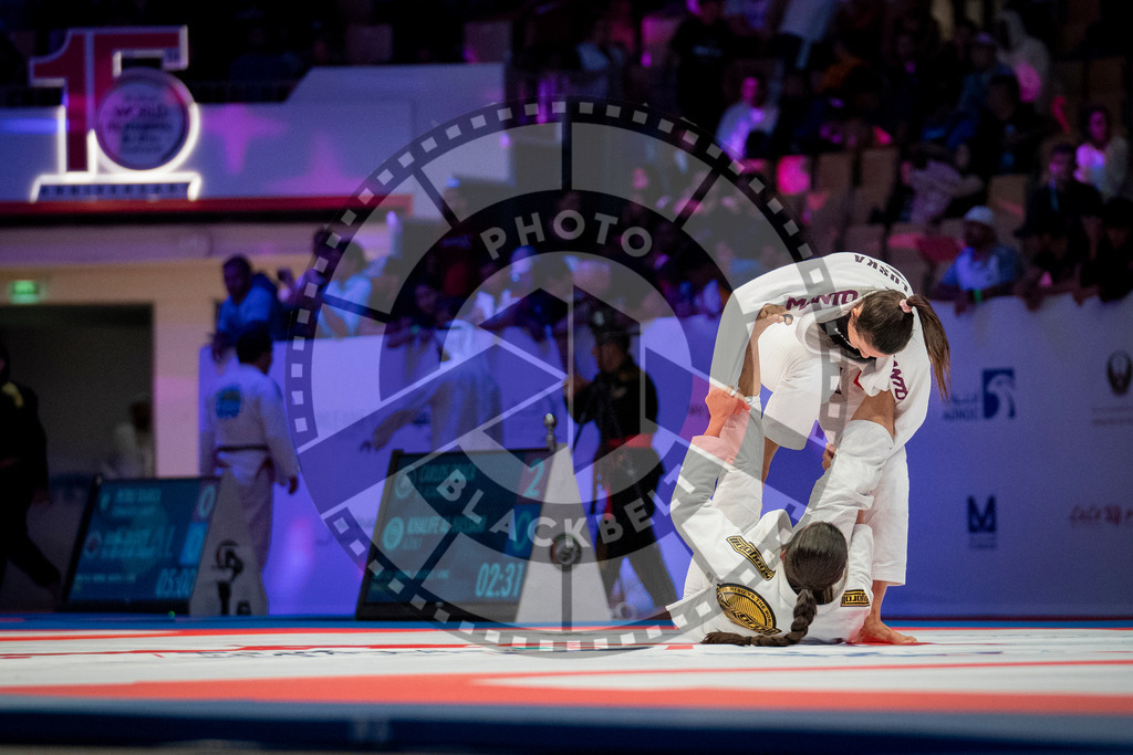 20231107PBB6598 | Fighters compete during the AJP World Master Championship in the Mubadala Arena in Abu Dhabi, Arab United Emirates, on November 7, 2023.