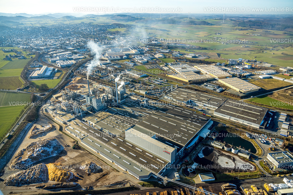 Brilon260104637 | Luftbild, EGGER Holzwerkstoffe Brilon GmbH, Gewerbegebiet Ostring, Brilon, Sauerland, Nordrhein-Westfalen, Deutschland