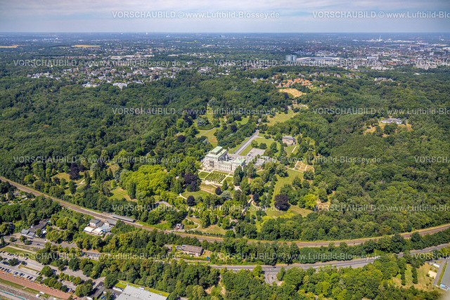 Essen230708067 | Luftbild, Villa Hügel im Kruppwald, Bredeney, Essen, Ruhrgebiet, Nordrhein-Westfalen, Deutschland