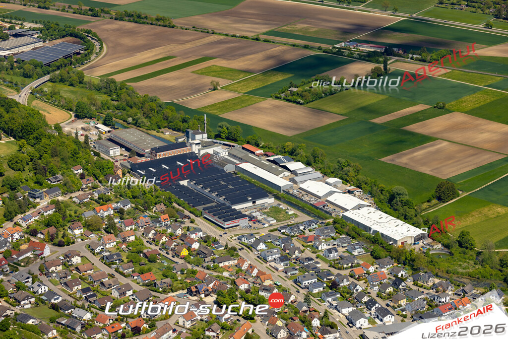 Klassische Luftaufnahme ohne Drohne zeigt:Bolheim bei Herbrechtingen - Die Luftbildaufnahme wurde 2025 vom UL-Flugzeug heraus erstellt ( keine Drohne ) - Hochauflösende Luftaufnahme -Nicht vergleichbar mit Google Maps oder Satelittenbilder- Die Geschenkidee !Mit Lizenz und Bildrechte bestellbar