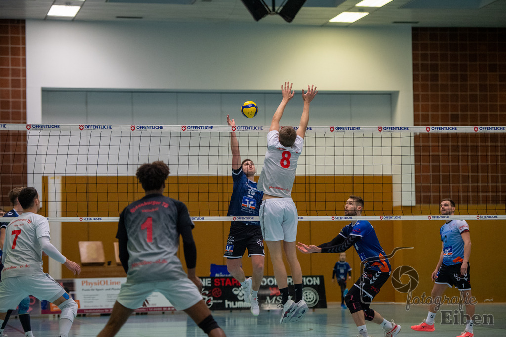 VSG Ammerland-Oldenburger TB | Regionalliga; VSG Ammerland (blau)-Oldenburger TB (weiß) am 18.01.2025 in Bad Zwischenahn (Sporthalle Schilldestraße ), Photo: Philip Eiben 2025 - Realisiert mit Pictrs.com