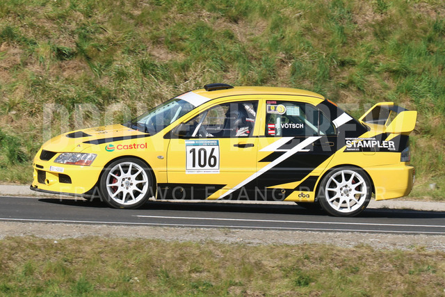 FIA European Hill Climb Championship – Rechberg 2026 | FIA European Hill Climb Championship at Rechberg, held from 24 to 26 April 2026 near Tulwitz, Styria, Austria. The image shows Florian VÖTSCH (AUT) Mitsubishi Lancer Evo 8.