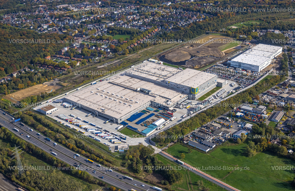 Oberhausen221003435 | Luftbild, EDEKA Zentrallager, Picnic E-Food-Lager, Baustelle, Schwarze Heide, Oberhausen, Ruhrgebiet, Nordrhein-Westfalen, Deutschland