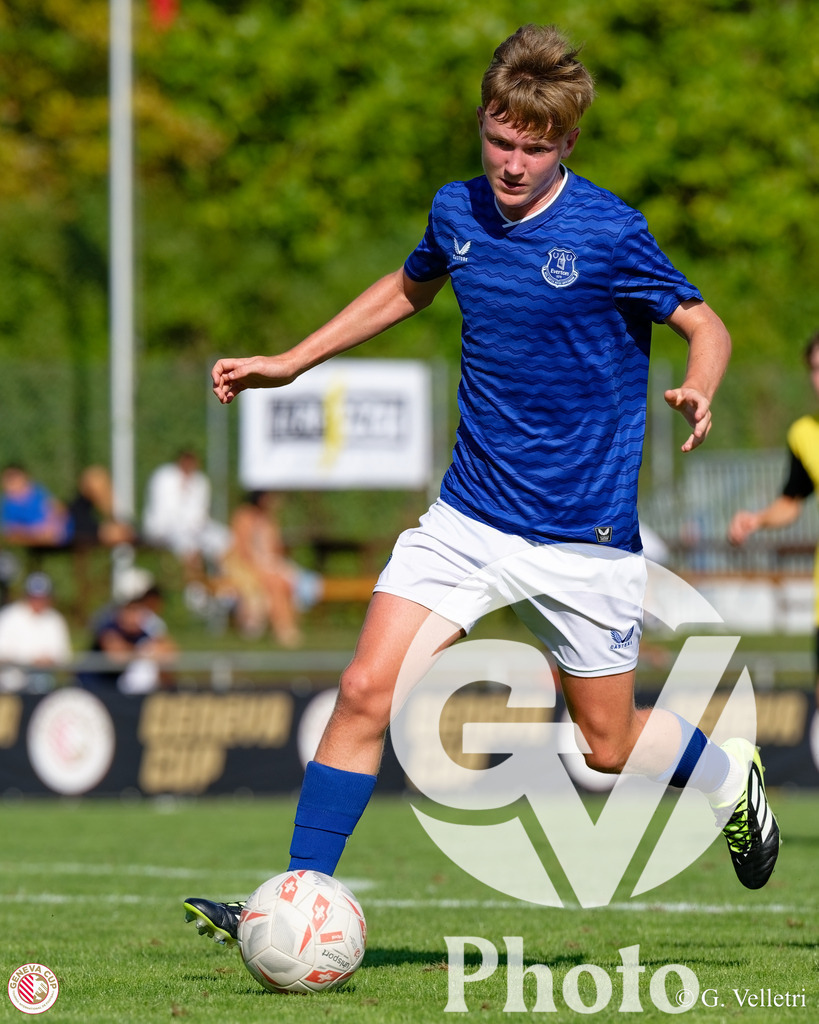GenevaCup Group Phase - FC Meyrin v Everton FC | during the GenevaCup Group Phase match between FC Meyrin and Everton FC at Stade des Arberes in Meyrin, Switzerland