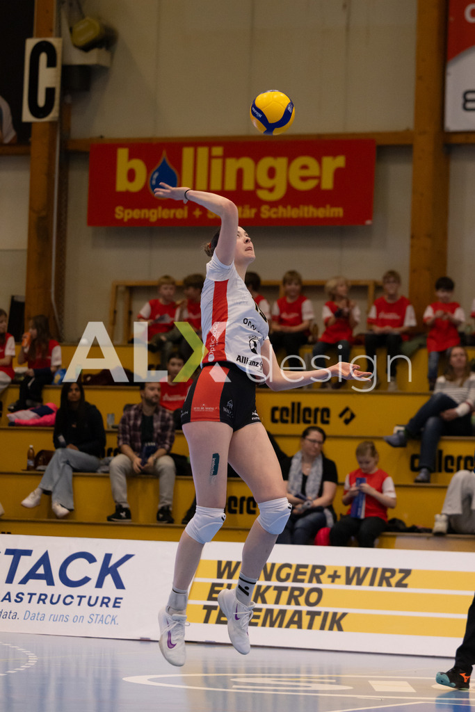 Volleyball I Frauen I Saison 2025-2026 I Volleyball NLA | Women I 1/4 Finals I VC Kanti Schaffhausen - BIWI Volleyball Franches-Montagnes I 21.02.2026 | 15 Vanina Membrez (CH) (BIWI VFM) – Mittelblock - Realisiert mit Pictrs.com