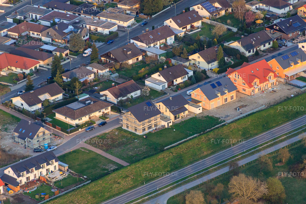 Luftbild: Forstlandalllee in Jockgrim im Bundesland Rheinland-Pfalz in Deutschland. Foto: IMG_63346.jpg vom 28.03.2014 durch Werner Riehm/FLY-FOTO.de