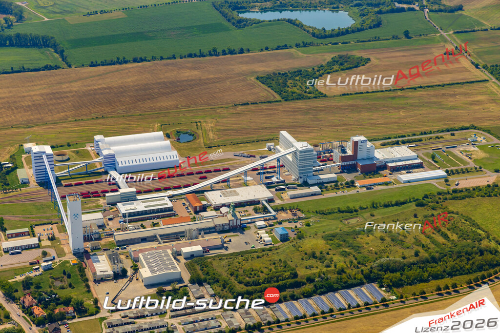 Luftbild Vs Google Maps  K+S Strenzfeld  Bernburg -Das Luftbild wurde 2025 vom UL-Flugzeug heraus erstellt ( keine Drohnenluftbilder ) - Hochauflösende Luftaufnahme -Nicht vergleichbar mit Google Maps oder Satelittenbilder- Die Geschenkidee !Mit Lizenz und Bildrechte bestellbar