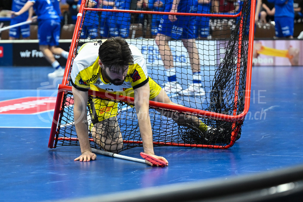 Zug United - HC Rychenberg - 25. April 2026 | Nico Mutter (#61 HC Rychenberg Winterthur) am L-UPL Superfinal-Spiel zwischen Zug United und HC Rychenberg am 25. April 2026 in der BCF Arena, Fribourg, Schweiz.Bild: Sportfotografie Markus Aeschimann | www.markus-aeschimann.ch - Realisiert mit Pictrs.com