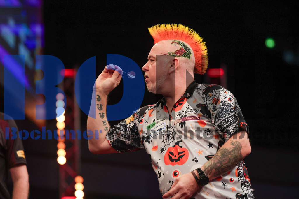  29.10.2023 - 
 | Sebastian Sendlak / Bochumer Nachrichtendienst (BOND) - PDC European Darts Championship: Viertelfinale {Persons shown} - Realisiert mit Pictrs.com