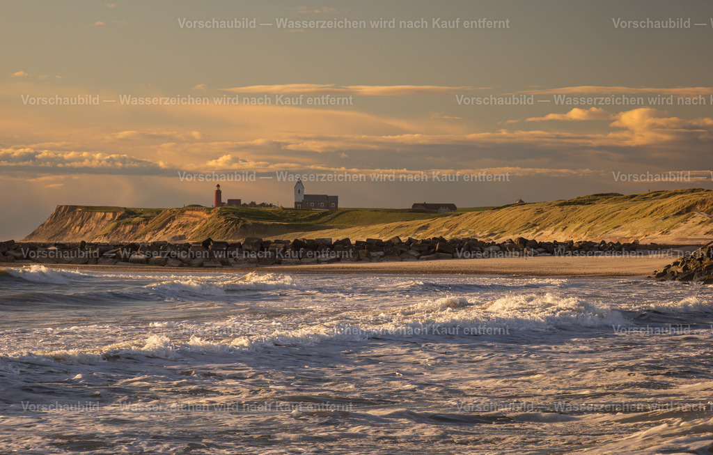 Stürmische See vor Leuchtturm Bovbjerg | in Jütland, Dänemark - Realisiert mit Pictrs.com